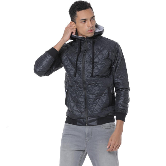 Campus Sutra Cotton Blend Solid Full Sleeves Regular Fit Jacket